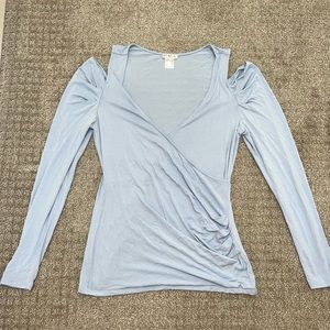 Venus (NWOT) cold shoulder, long sleeve, top; size medium
